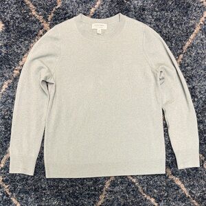 Nordstrom Cashmere crewneck sweater Light sage green women size Medium